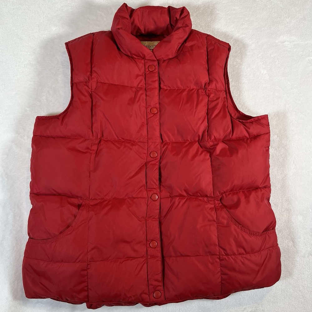 Covington Outerwear‎ Vest Men's Sz XL Red Down Feather
